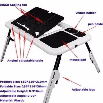 Foldable Laptop Table - 15.4