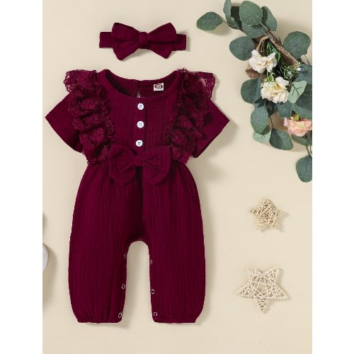 Girl Jumpsuit - Wine