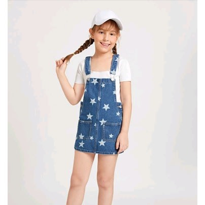 Girls All Stars Skirtalls Dungarees