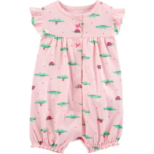 Alligator Snap Up Romper - 3 Months