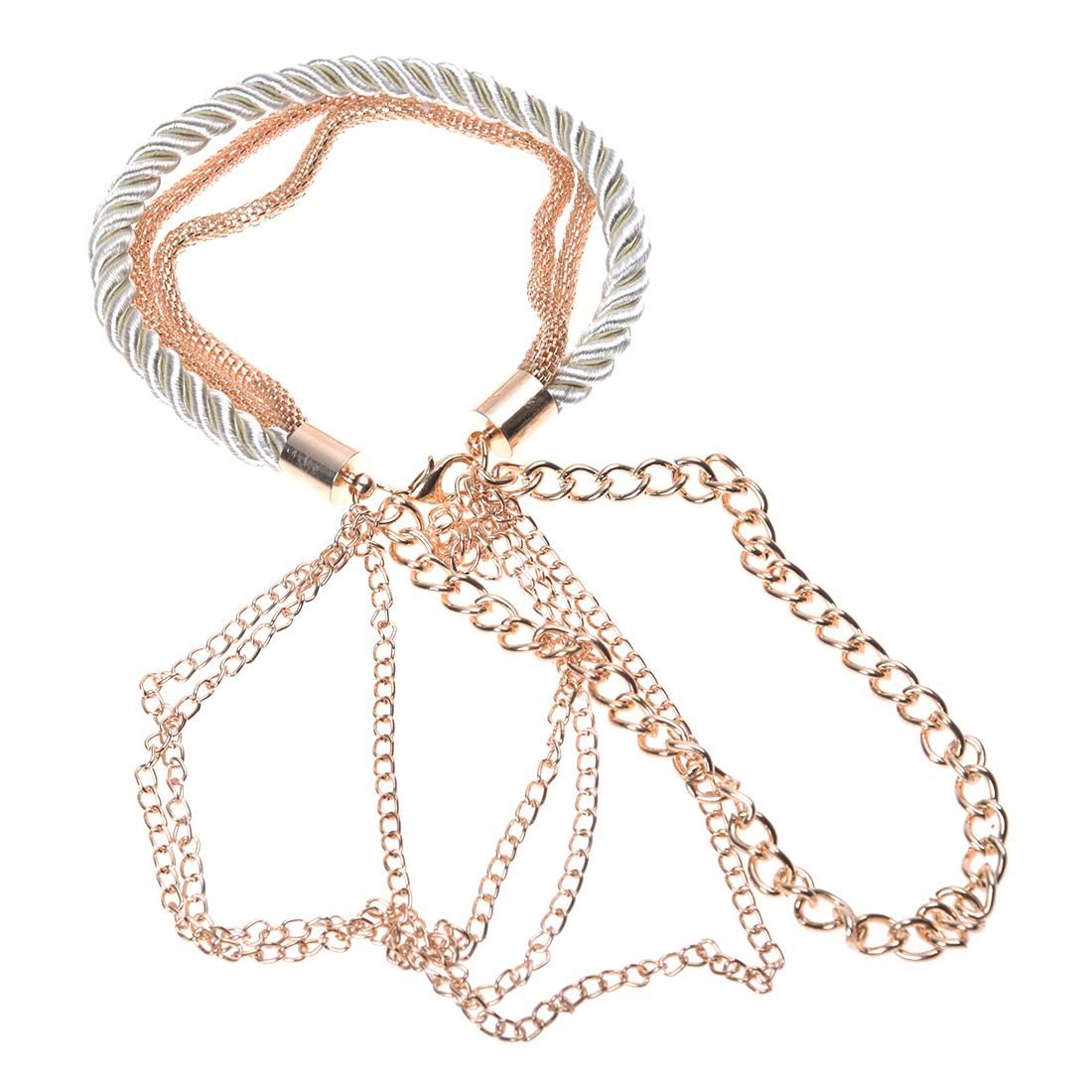 Fashion Jewel Elegant braided rope multilayer bracelet hand
