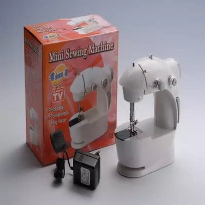 Red Box 4 In 1 Electric Mini Sewing Machine + Foot Pedal And Adapter Cable