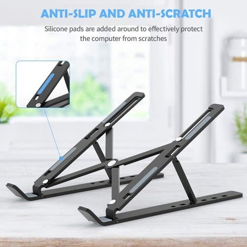 Adjustable Laptop Stand For Desk - Black