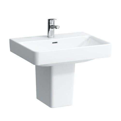 Wall Hanging Ceramic Wash Basin With Mixer Tap