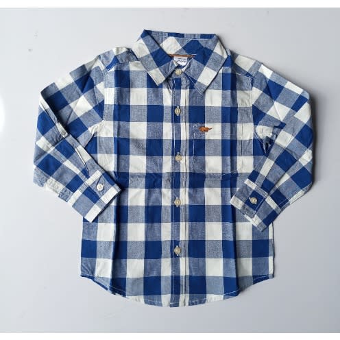 Boy's Long Sleeve Plaid Shirt