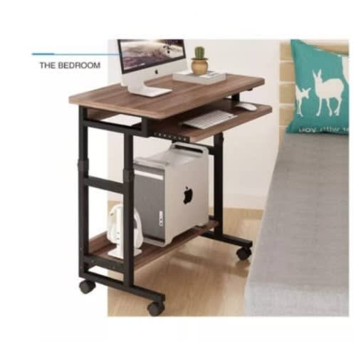 Adjustable Height Laptop - Desktop Table With Keyboard Drawer