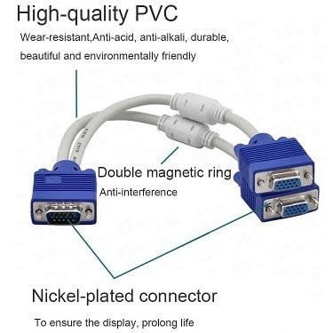Vga Splitter Cable 2 Port