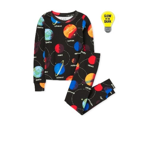 Boys Glow Planet Snug Fit Cotton Long Sleeve Pyjamas Sleepwear