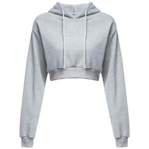 Women's Grey Hoody Croptop