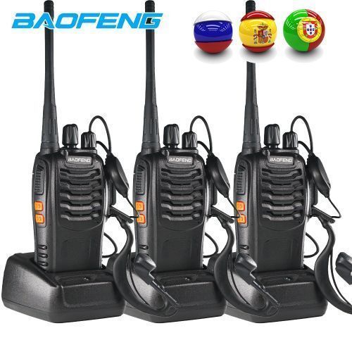 Strong Walkie Talkie Radio With Earpiece (3pcs)