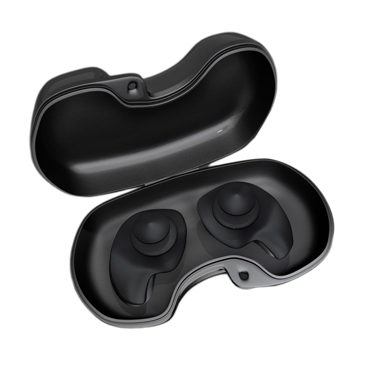 Reusable Silicone Swimming Ear Plugs With Case For