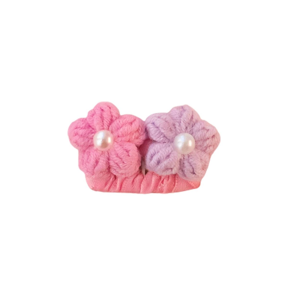 Puppy Hairpin Cute Floral Dogs Hair Clip Pink