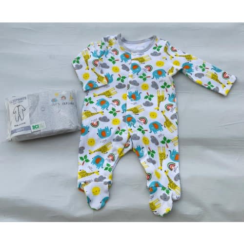 Animal Print Design Sleepsuit - 2pieces