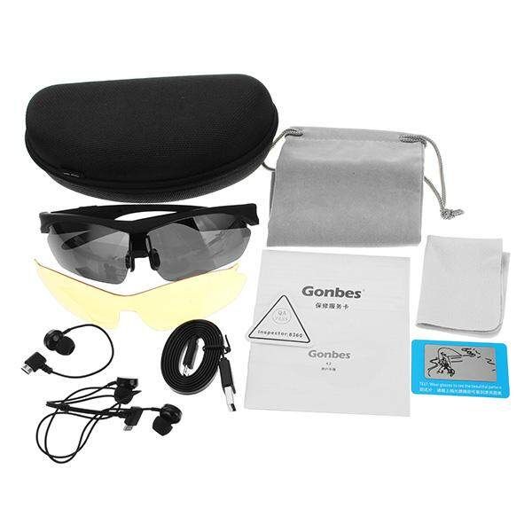 K2 Smart Sunglasses Answer Call Hi-Fi Headset With Bluetooth Function Black