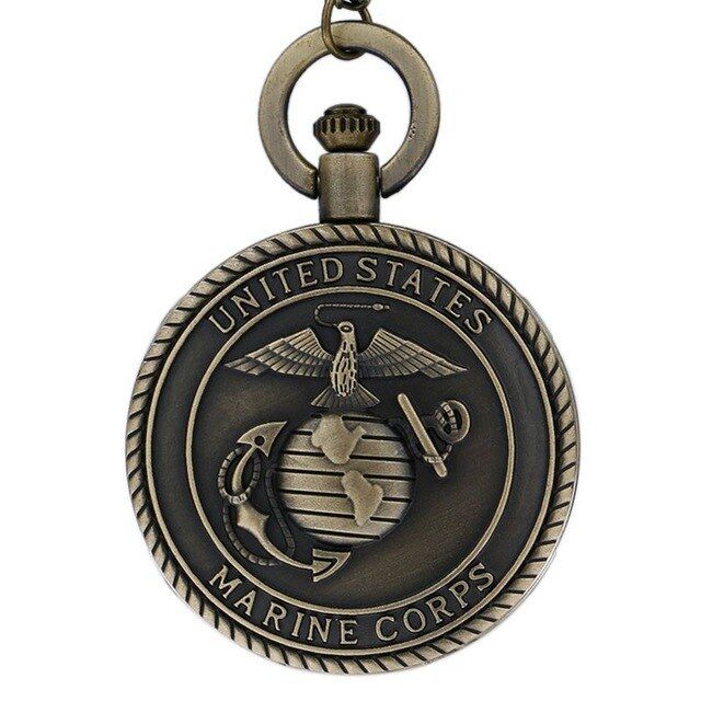 American Marine Corps Pocket Watch Men's Gifts Retro Gifts