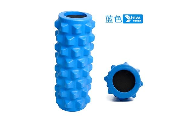 Rubber Hollow Mace Yoga Columns With Foam Light Grey