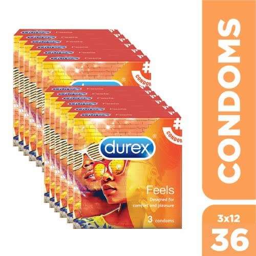 Feels Condom- 12 Packs Of 3
