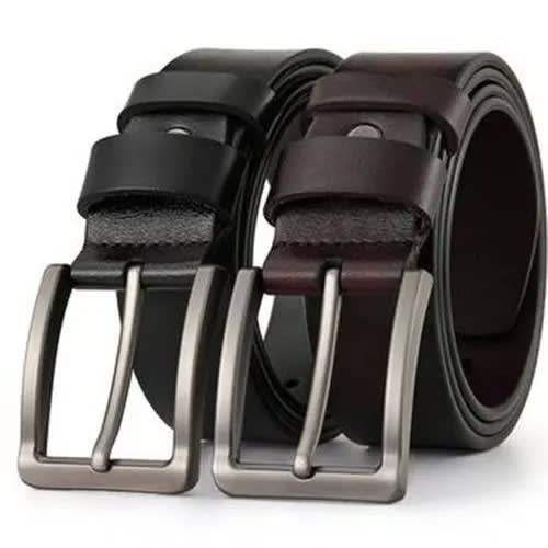 2 In 1 Men Leather Belt Set