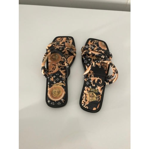 Fashion Ladies Flat Slippers - Black