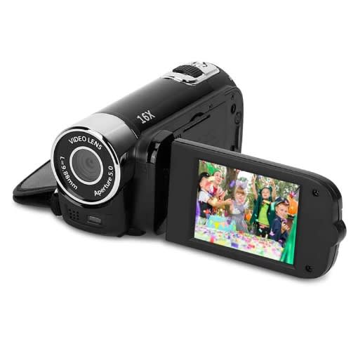 Portable Video Camera Hd 1080p - 16mp 16x Zoom Digital Camcorder With 2 Batteries