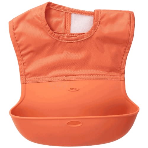 Oxo Tot Roll Up Bib- Orange