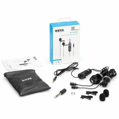 Boya Dual Omni-directional Lavalier Microphone