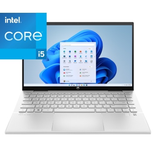 Pavilion 14 X360 11th Gen -core I5 -16GB RAM -1TB SSD-Fingerprint -Touchscreen- Win11- Silver