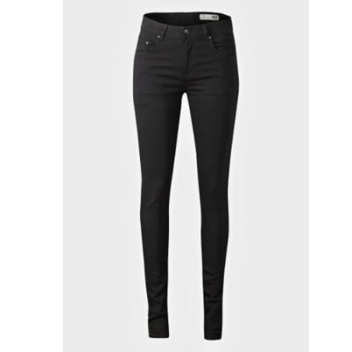 5-pocket Design High Waist Skinny Jeans - Black