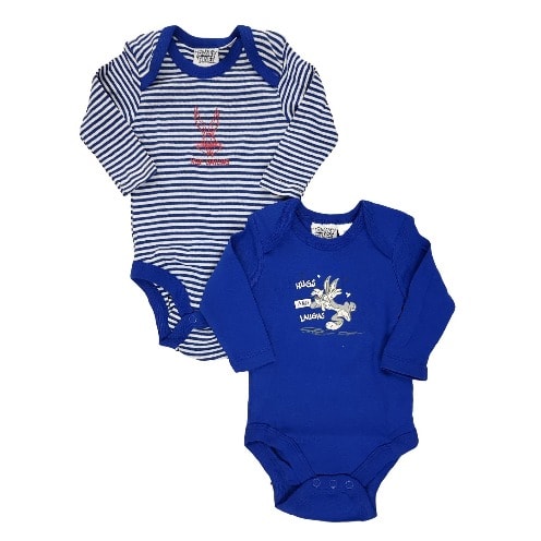 Looney Tunes Soft Cotton Long Sleeve Bodysuits - Set Of 2