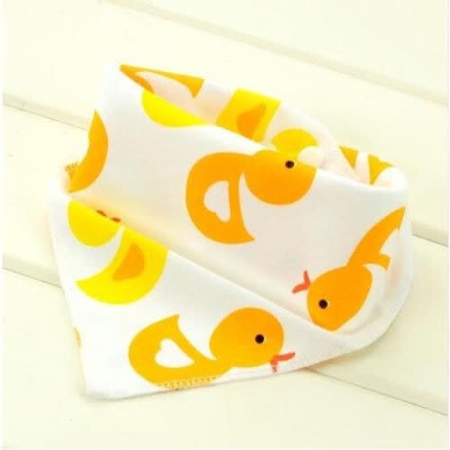 Reusable Washable Cotton Triangle Duck Bib