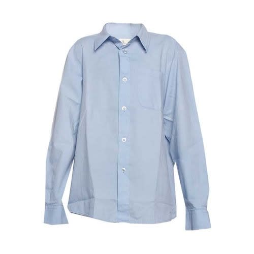 Plain Long Sleeve Shirt For Boys - Sky Blue