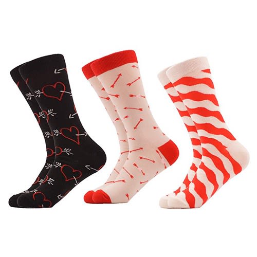 Men's Dress Cool Colorful Fancy Novelty Funny Cotton Socks -3 Pairs