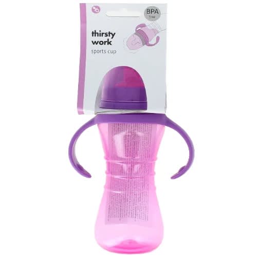 Bottles With Sports Top & Easy Grip Handle - Pink - 4 X 19 X 11cm