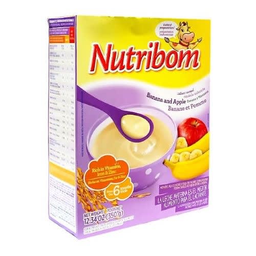6 Months + Infant Banana And Apple Cereals - 12.34 Oz/350g