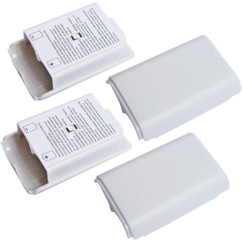 4Pieces Battery Pack Cover Shell Case For Xbox 360 Wireless Controller