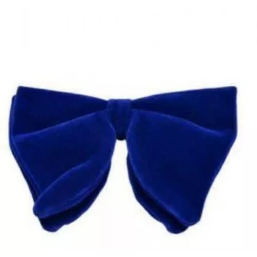 Kids Unisex Velvet Bowtie- Royal Blue