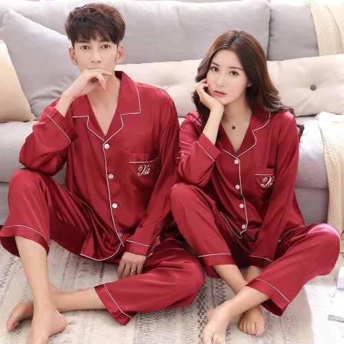 Satin 2in1 Couple Pyjamas Set