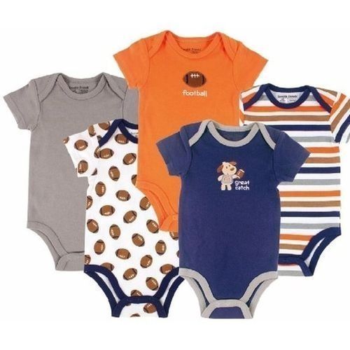 Unisex Body Suit- Football-5n1 Pcs ( Other Coloures Included But Luvable)
