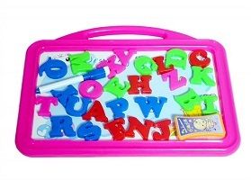 Writing Board With Magnetic Alphabets, Pen And Eraser