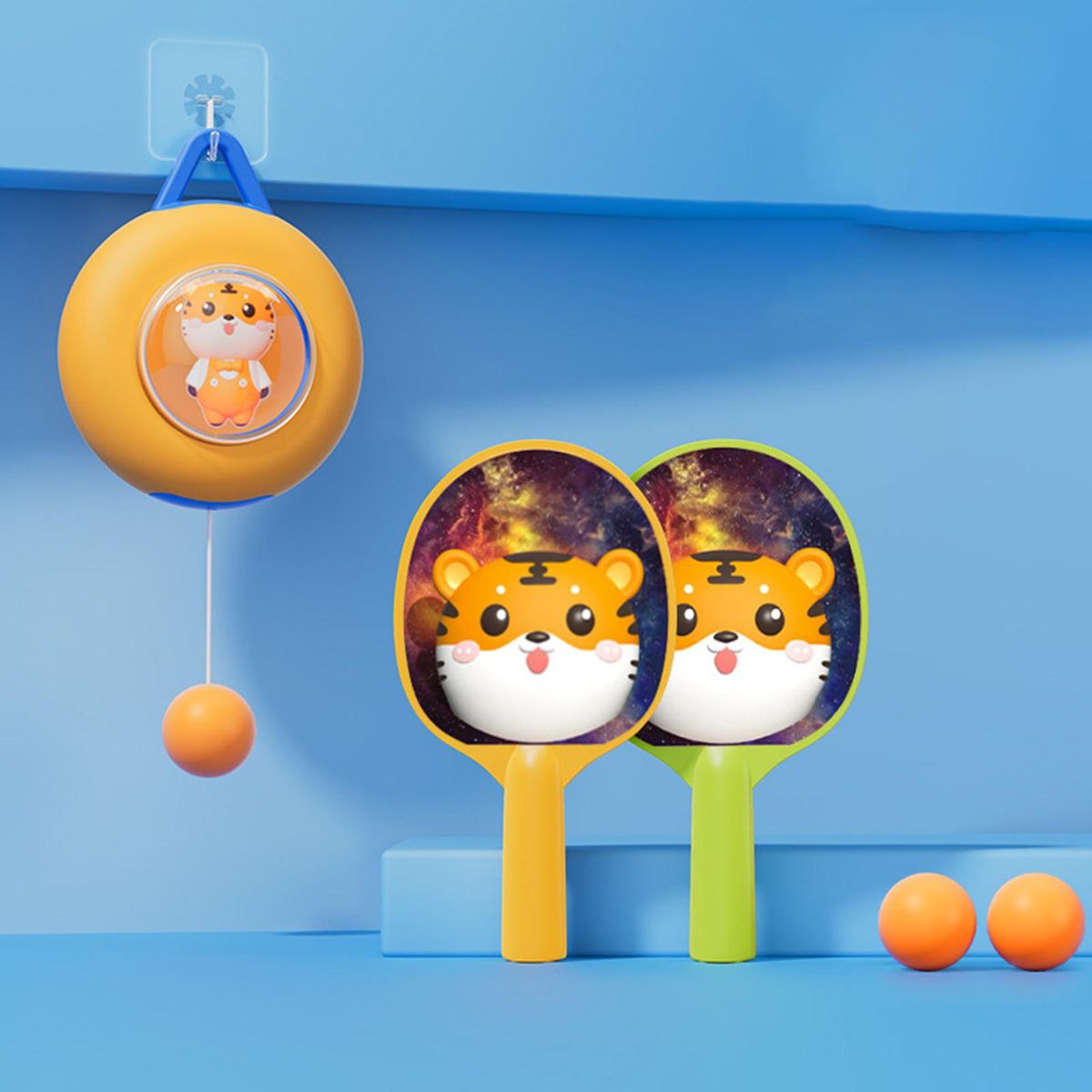 Tennis Trainer Self Training Set Self Tiger Host Stickers