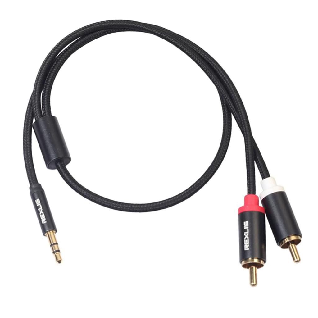 Subwoofer Auxiliary Cable Connector Splitter Wire
