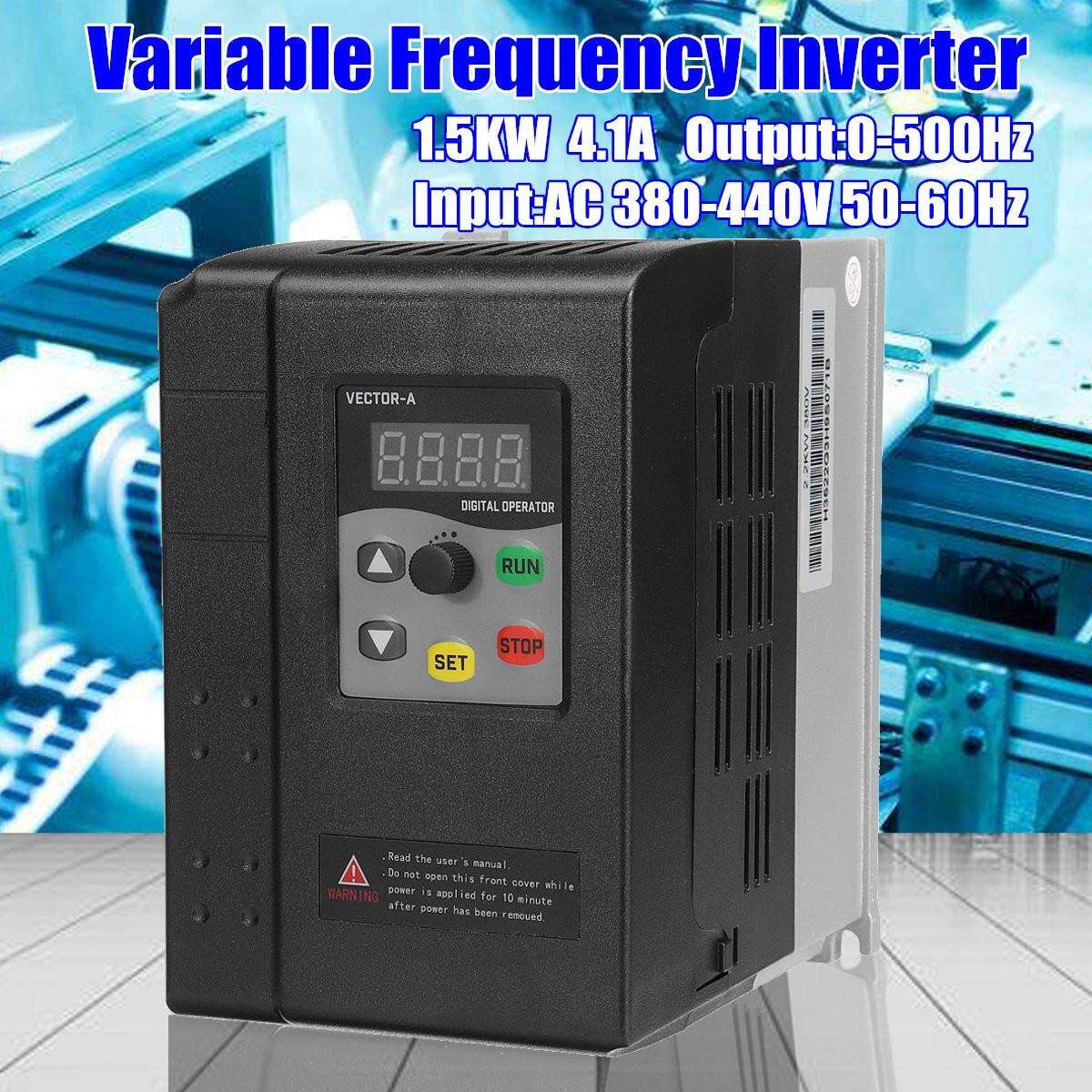380V 1.5KW Variable Frequency Inverter Vector Control 3PH Into 3PH General