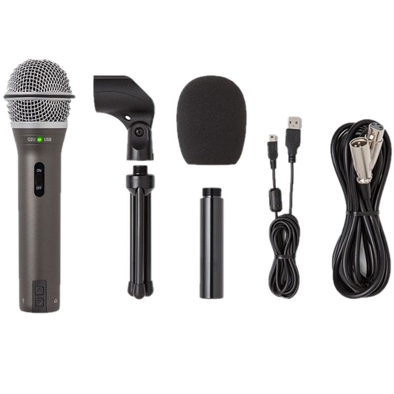 100%  Samson Q2U Handheld Dynamic USB Microphone With XLR And USB I/O High