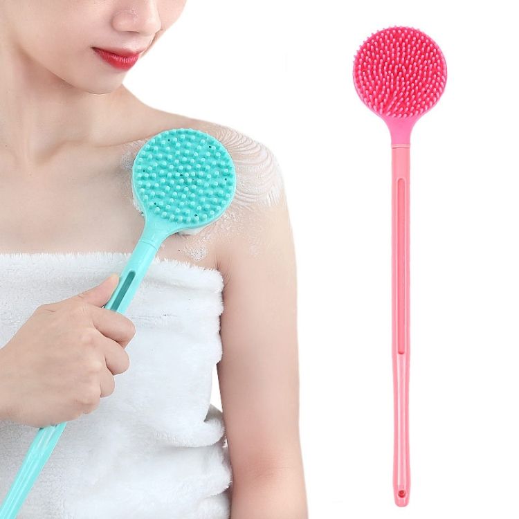 Silicone Massage Long Handle Bath Brush