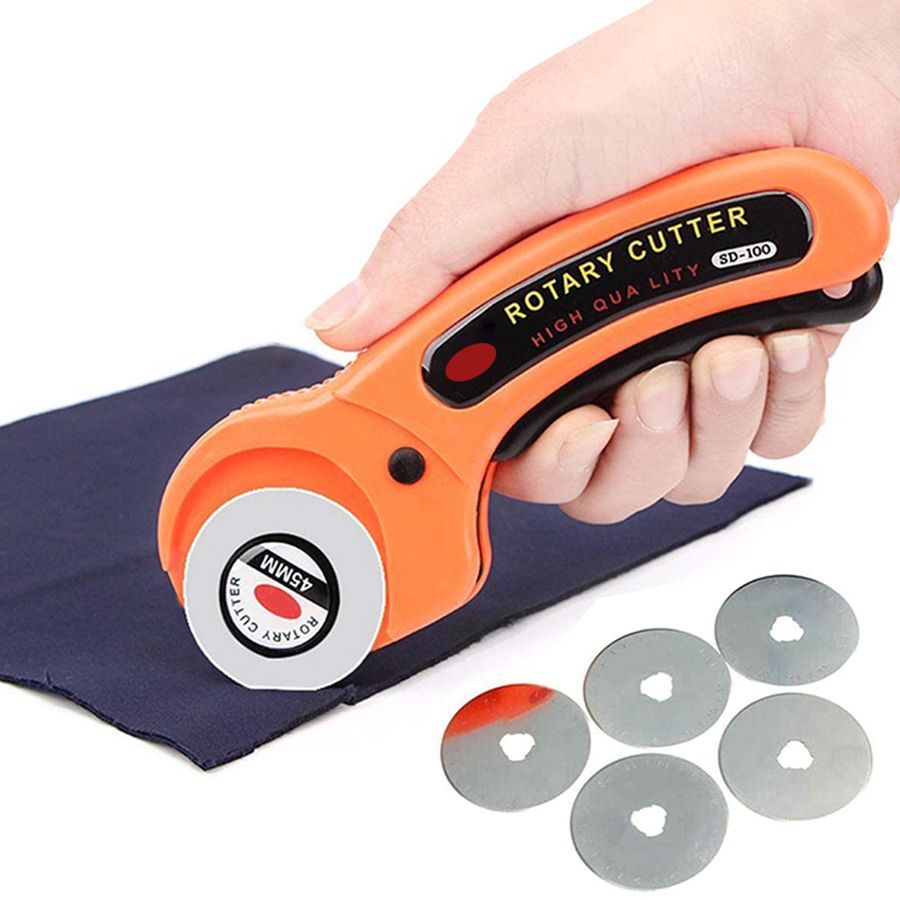 45mm Rotary Cutter Sewing With Blades Cloth Guiding Cutting