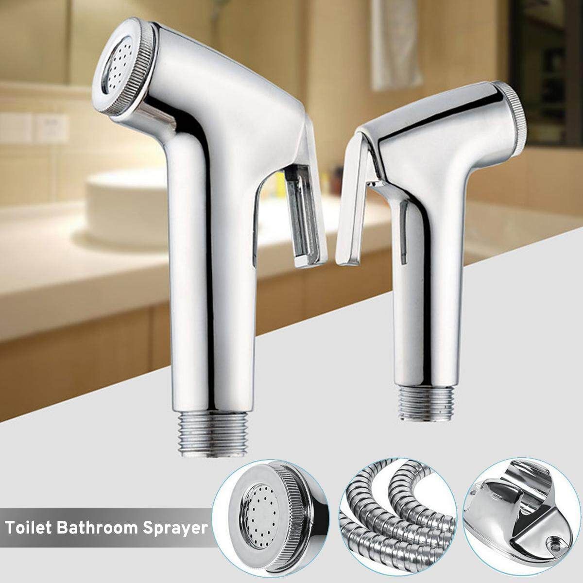 3Pcs Toilet Handheld Stainless Steel Bidet Spray Shower Sprayer Douche Kit