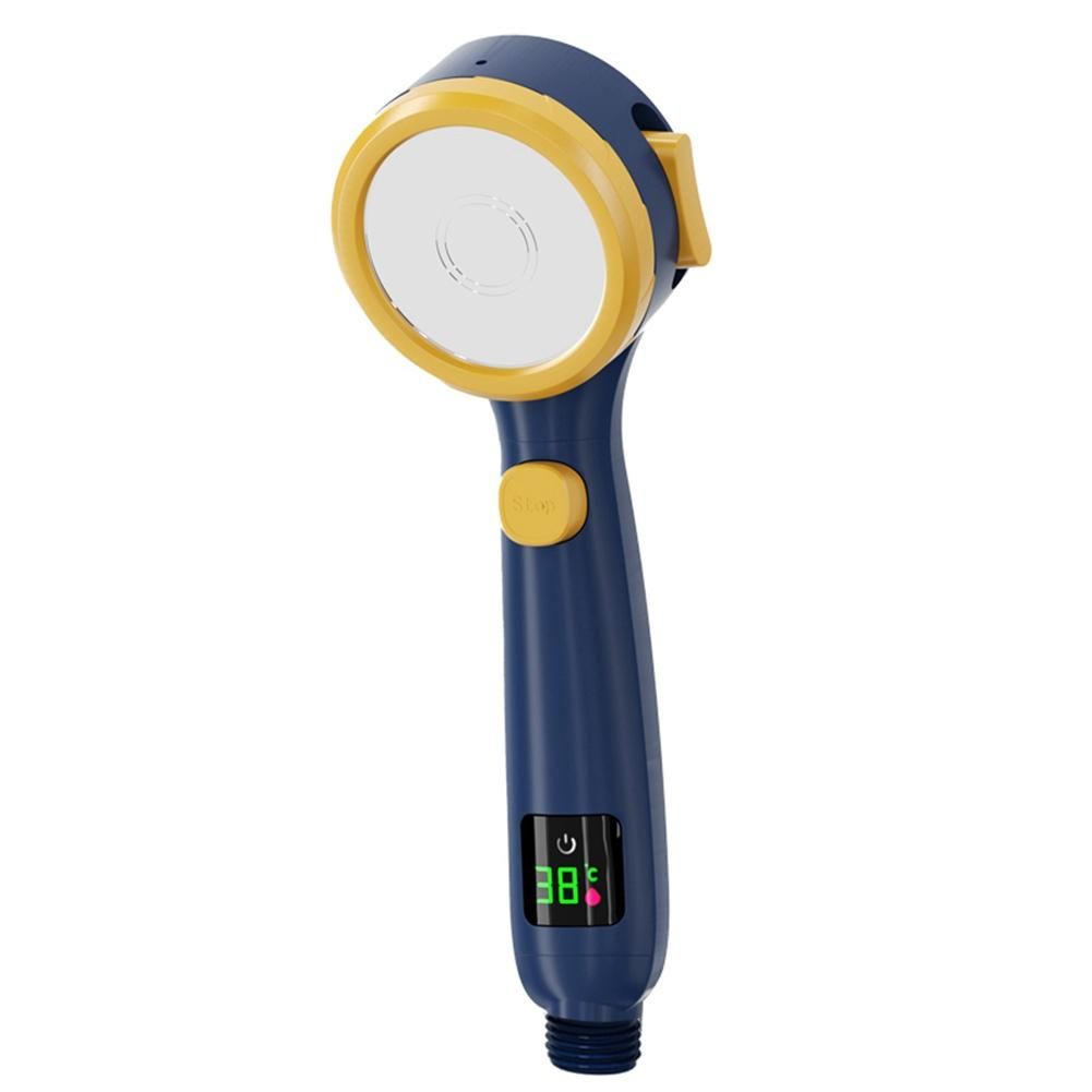 Temperature Display Shower Head Handheld No Charging