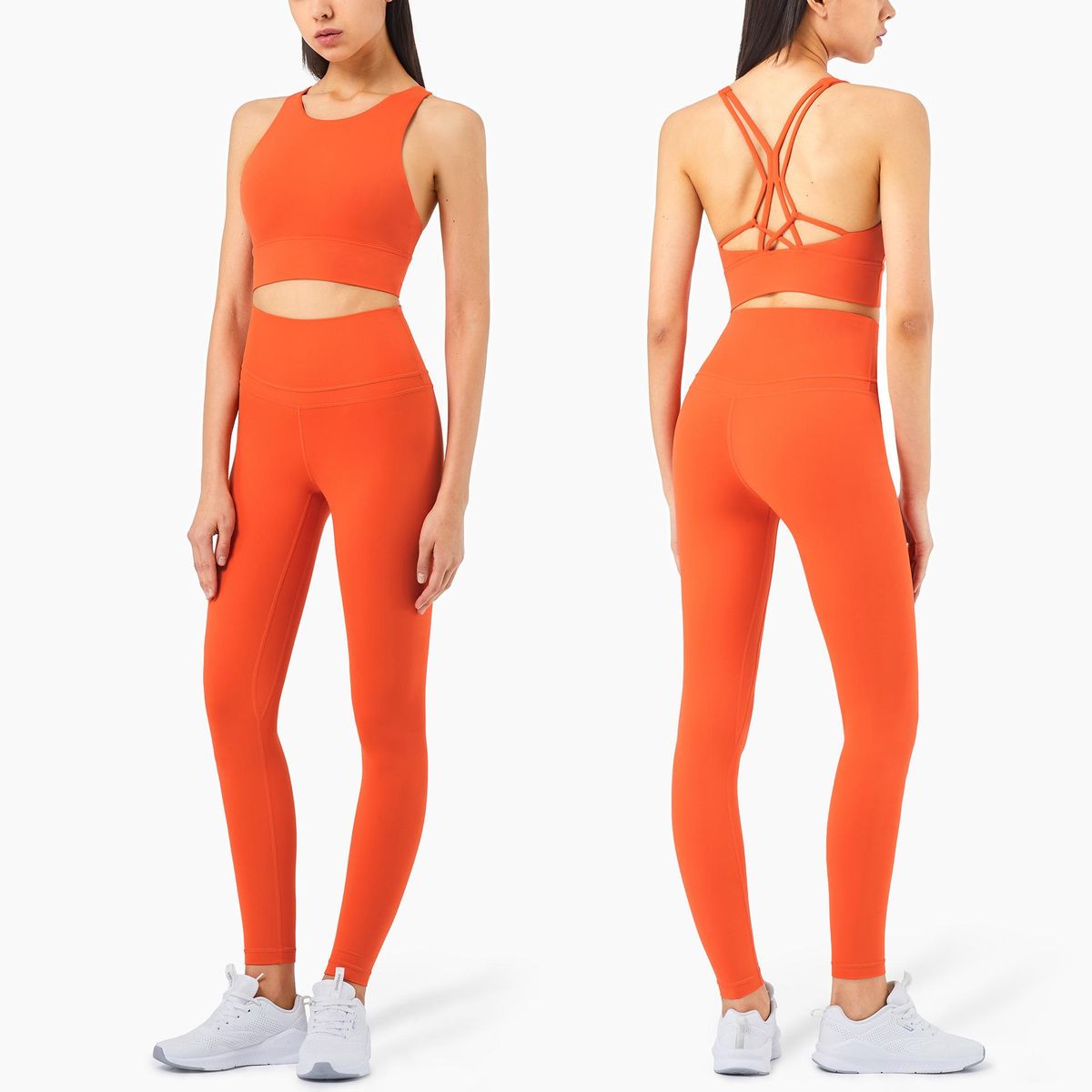 New lulu yoga suit dance suit fitness suit women's yoga set back sports bra
