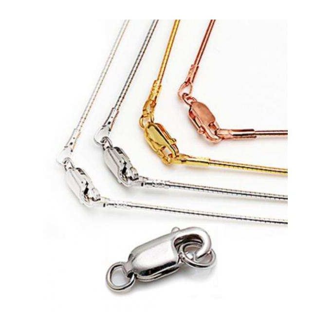925S  Lobster Clasp Hook Necklace Bracelet Chain Connector DIY Silver