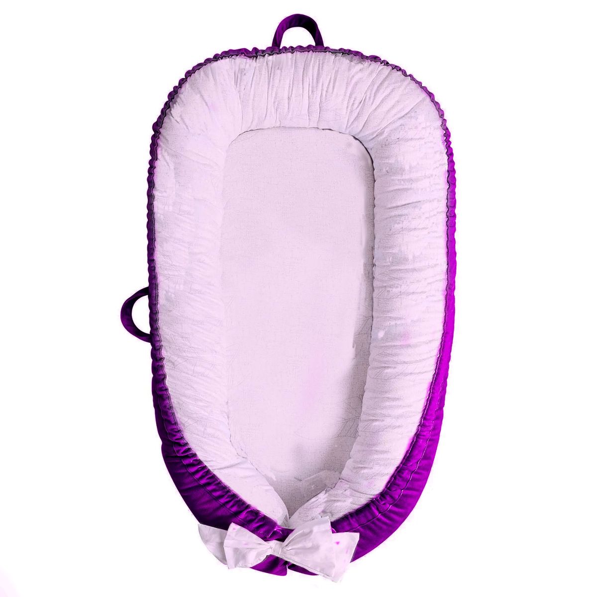 PORTABLE BABY LOUNGER NEST BED CO-SLEEPER (PURPLE)